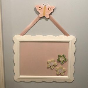 Magnetic Board with butterfly hanger and magnets